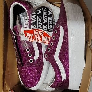 Pink glitter vans